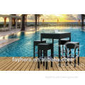 GW0057 AL frame outdoor furniture PE rattan bar set